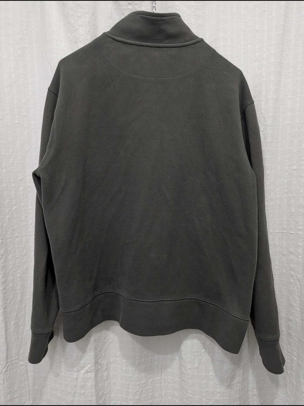 Banana Republic Men's Charcoal Gray Quarter-Zip Pullover